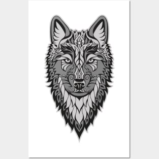 Wolf head Posters and Art